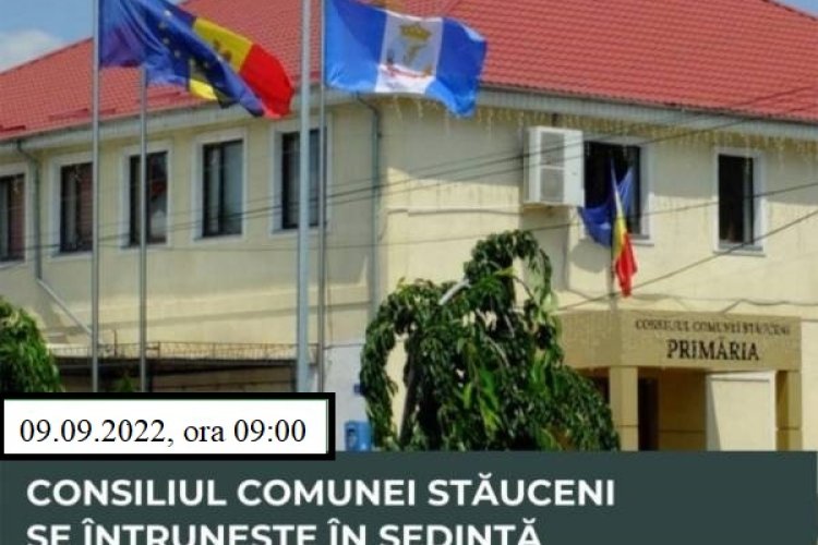Ședința Consiliului comunal Stăuceni - Primăria comunei Stăuceni
