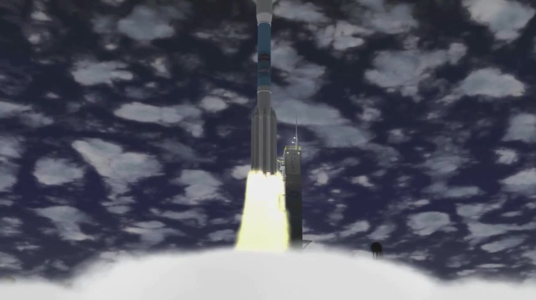 CGI Animation Rocket Take Off